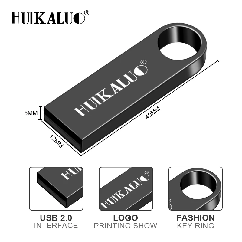 Huikaluo Новый предлагает металлический USB флэш накопитель высокоскоростной