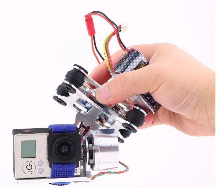 Light Weight Brushless Motor Gimbal, Mit motor protector which can help heat dissipation