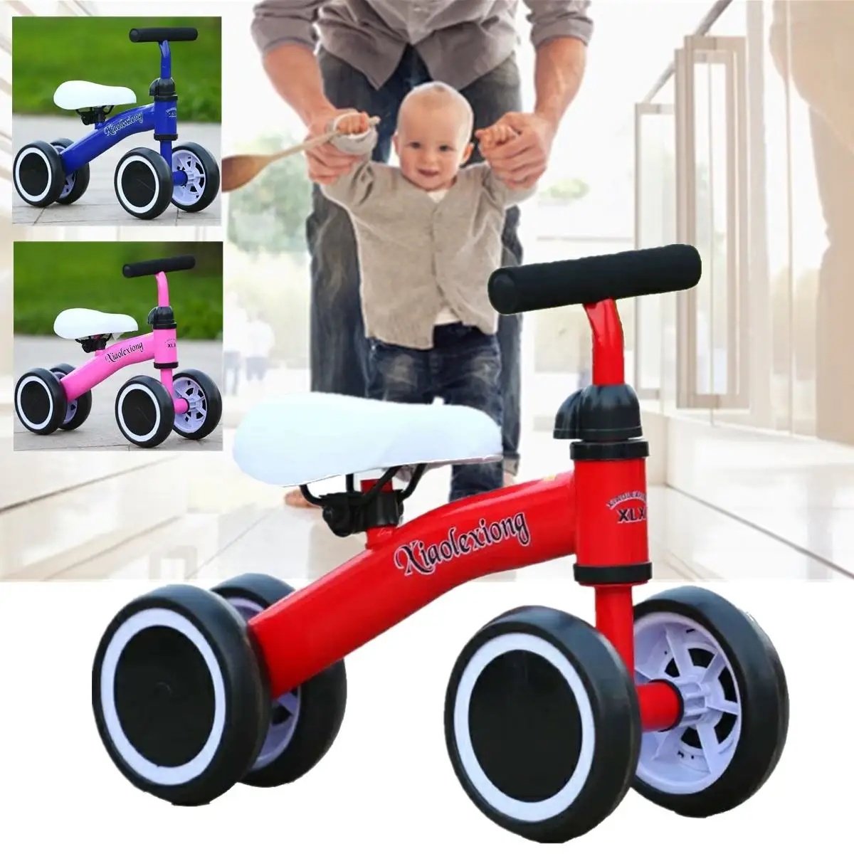 

3 Wheel Children Balance Bikes Scooter Baby Walker Infant 1-3years Learn To Walk No Foot Pedal Driving Bike Gift for Kids Bike