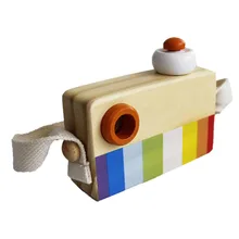 Детская камера деревянный творческий калейдоскоп деревянная мини-игрушка цветная портативная камера подарок ребенку