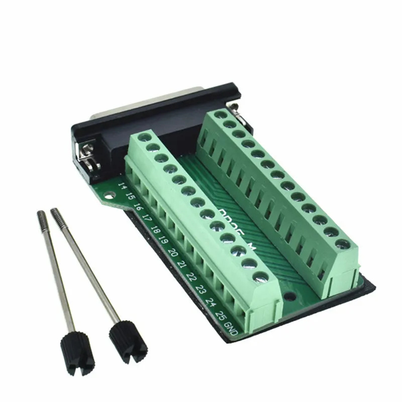 DB15 Female D-SUB 2 Row 15-Pin Plug Breakout Terminal Solderless Connector fu