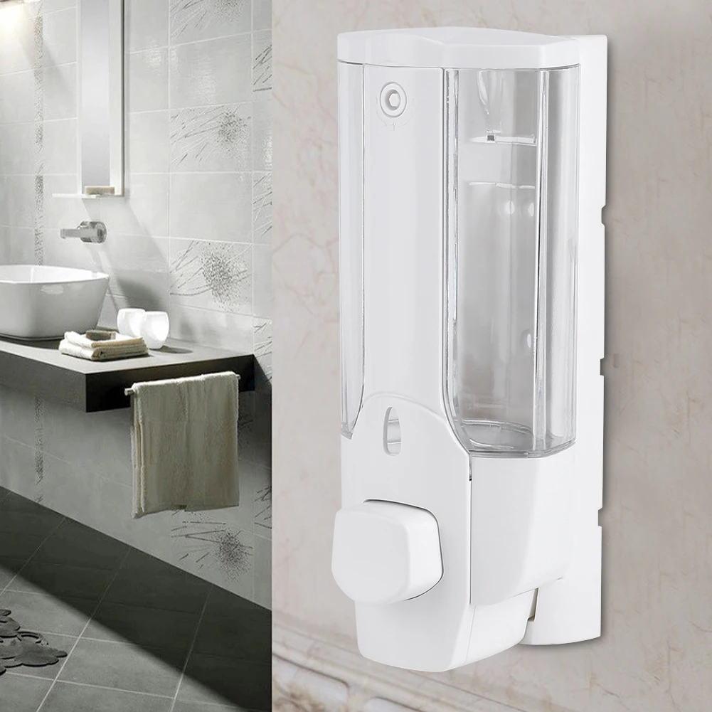 

350mL Wall Mounted Soap Dispenser Manual Soap Liquid Shampoo Lotion hand wash dispenser Bathroom Kitchen Sanitizer Container