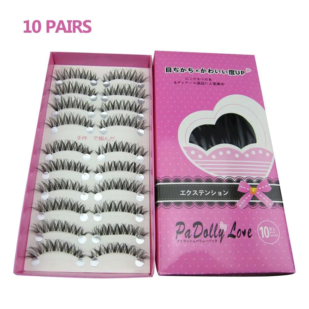 10 Pairs Eyelash Eye Tail Elongated Eye Lashes Natural Short Fake Eyelashes Handmade Thick Eyelash 10 Pairs Eyelash Eye Tail Elongated Eye Lashes Natural Short Fake Eyelashes Handmade Thick Eyelash