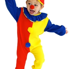 Тонкая секция Пурима милый озорной клоун костюм для маленьких мальчиков Хэллоуин Карнавальная Фантазия платье