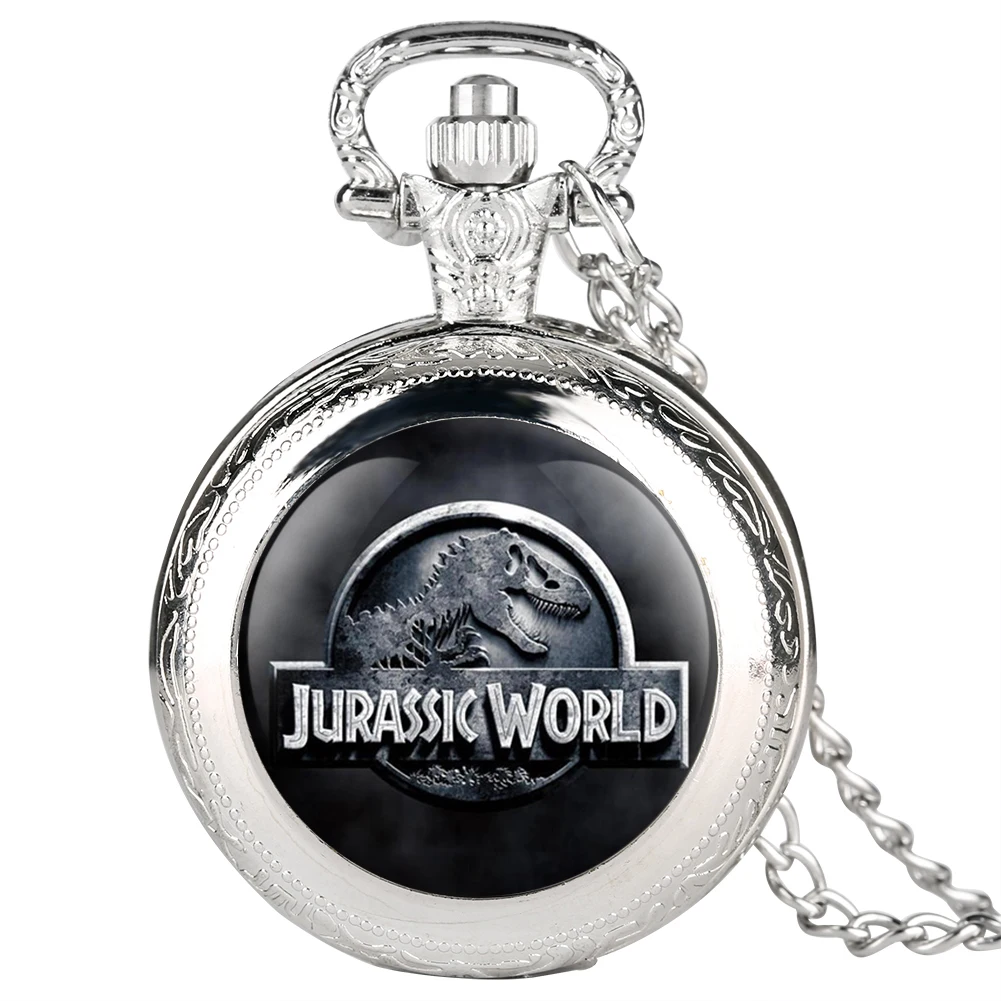 Necklace Pocket Watch for Man Quartz Analog Pocket Watches of the Dinosaur Design for Boy Best Gift Watch for Teenager