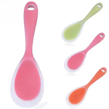 

New High quality 1PC Kitchen Tool Rice Server Rice Spoon Silicone Sushi Rice Non-stick Paddle