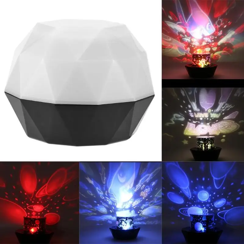 

Night Lighting Stars LED Night Light Projector Moon Lamp Battery USB Kids Gifts Children Bedroom Lamp Projection Lamp