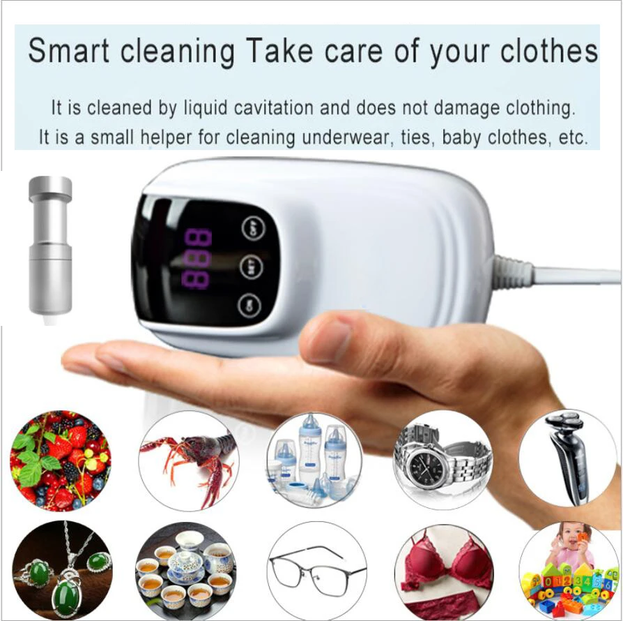 

Mini Ultrasonic Cleaner Pocket Laundry Washing Machine Clothes Washer Travel Vegetable Fruit Jewelry Ultrasound Clean Bath