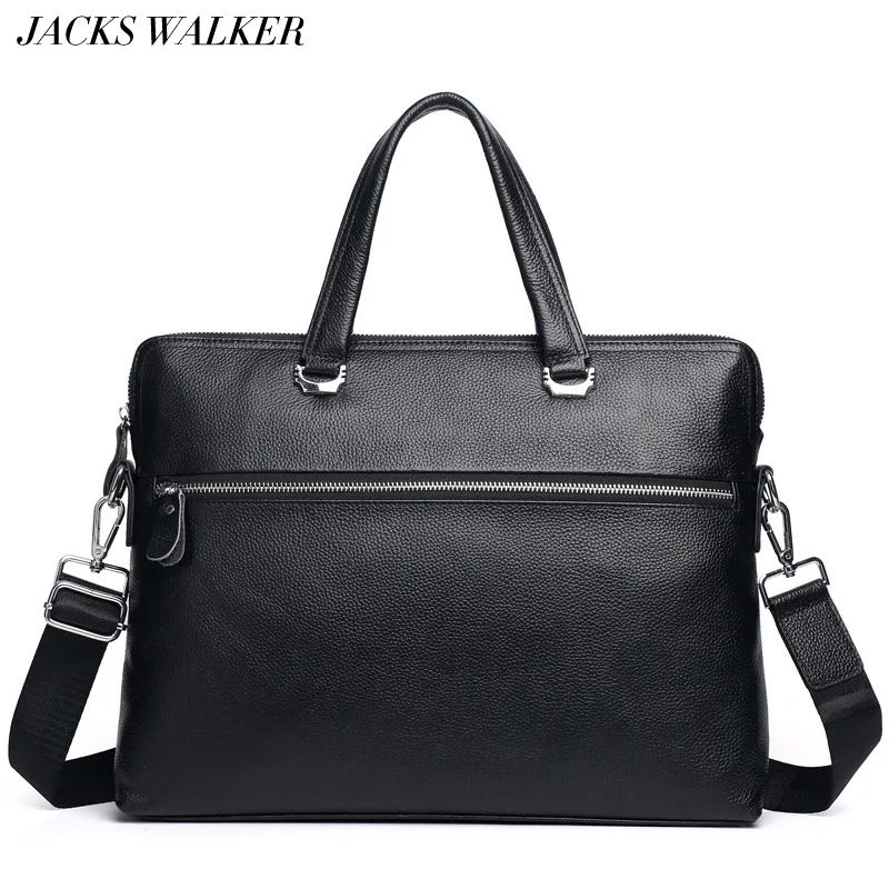

Luxury 100% Cow Genuine Leather Business Men's Briefcase Male Shoulder Bag Real Leather Men Messenger Bag Tote Computer Bag