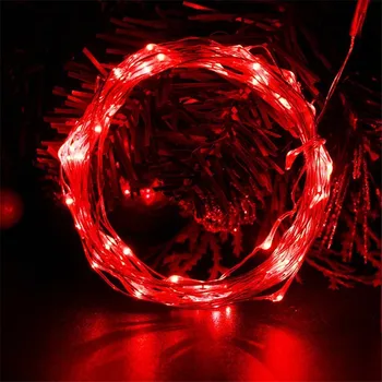

5M 10M Christmas Led String Battery String Lights For Wedding Party Home Decoration USB Power New Year Fairy Lights Gift Hot