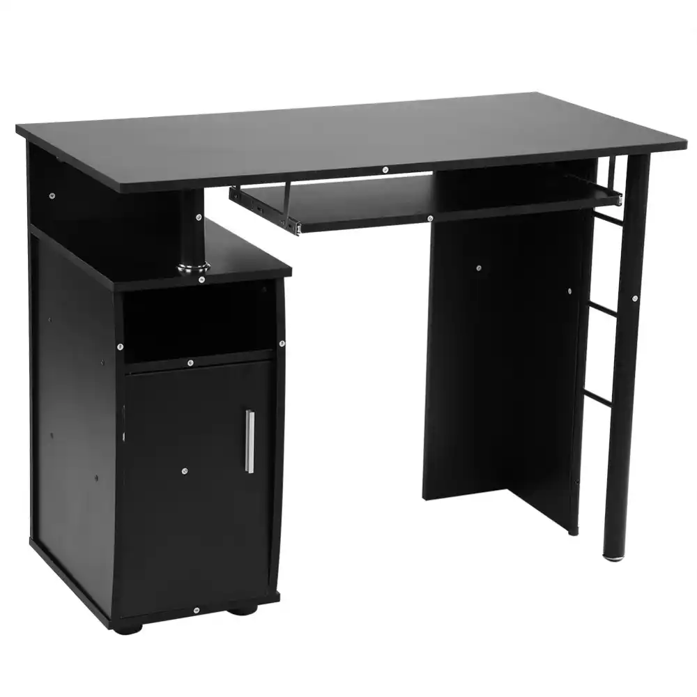 Modern Iron Computer Desk Office Student Study Table Corner