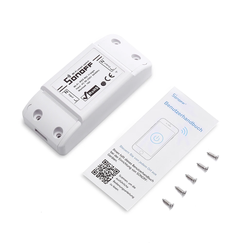 Беспроводной смарт переключатель SONOFF BASIC Wi Fi для домашней безопасности