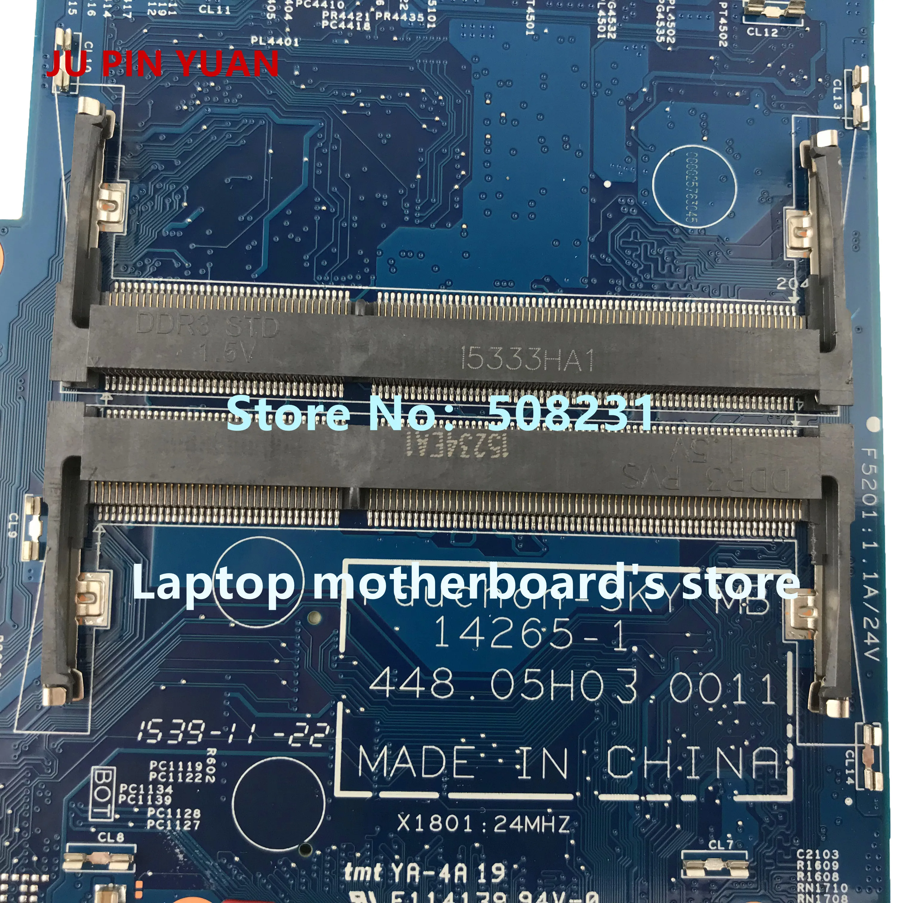 Материнская плата JU PIN YUAN 827823 501 601 для ноутбука HP PAVILION 13 S X360 s1996 nr 14265 1 448.05H03.0011 с i5