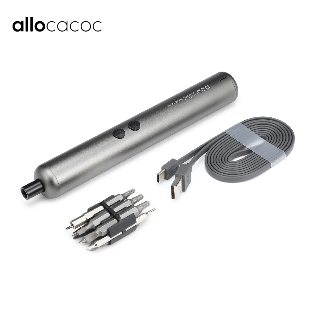 

Allocacoc Mini Precision Electric Screwdriver Rechargeable Cordless Power Screw Driver Kit 3.6V Household Tool Set