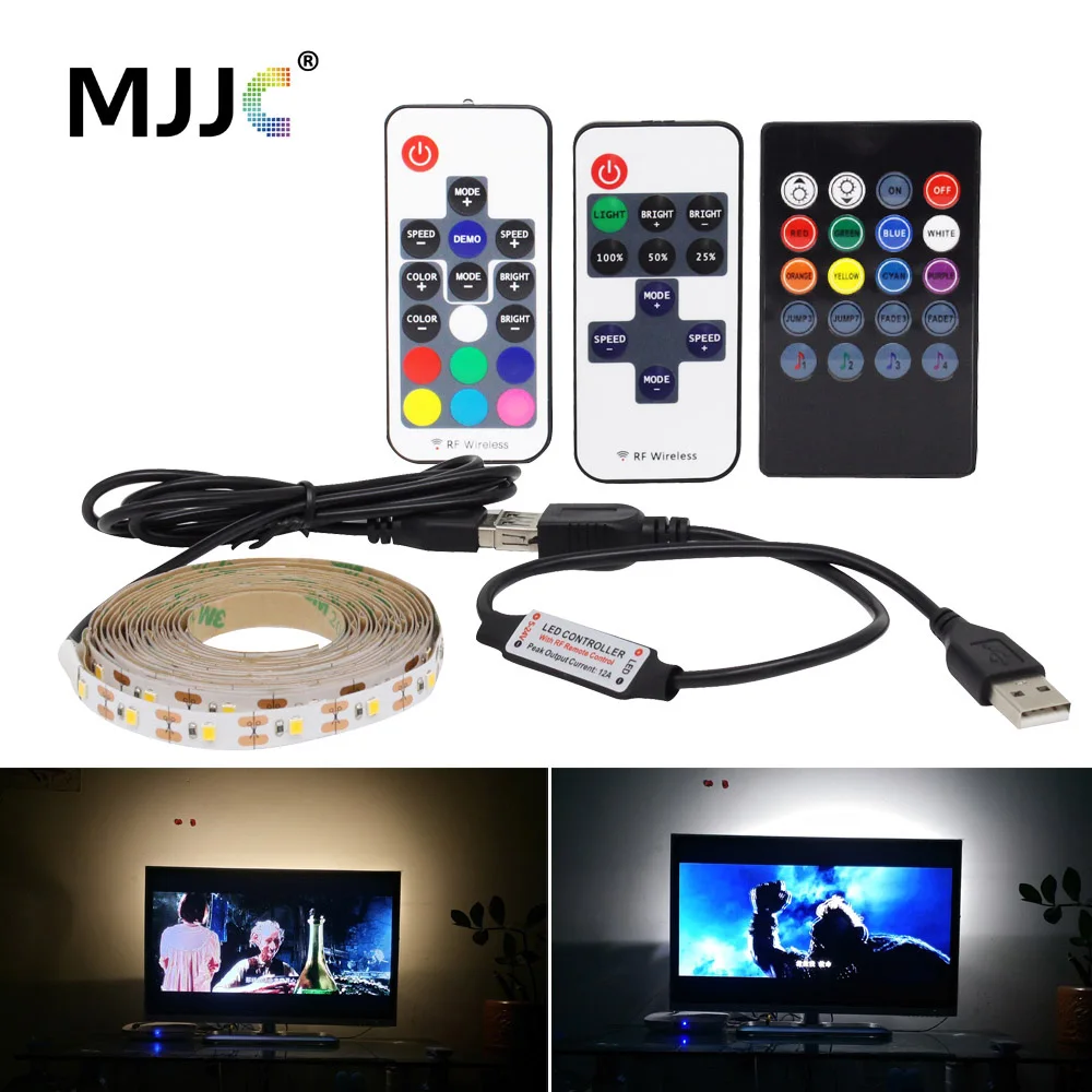 Светодиодная полоса USB 5V TV Ambilight лента RGB Bluetooth выключатель света
