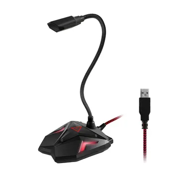 

Professional Usb Gaming Microphone For Computer Desktop Condenser Mic For Game Live Broadcasting Youtube Facebook