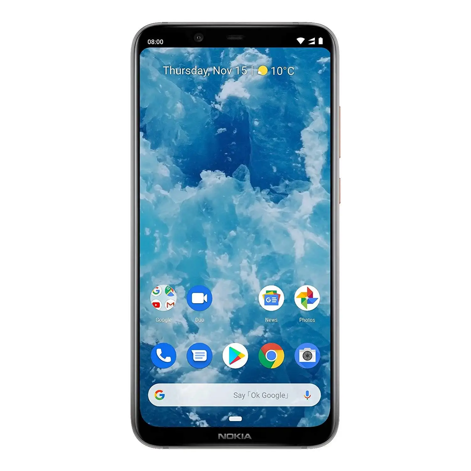 Nokia 8.1, Color Steel (Steel), Dual SIM, band 4G/LTE/WiFi/Bluetooth, Internal 6 4GB de Memoria, 4GB Ram, pant