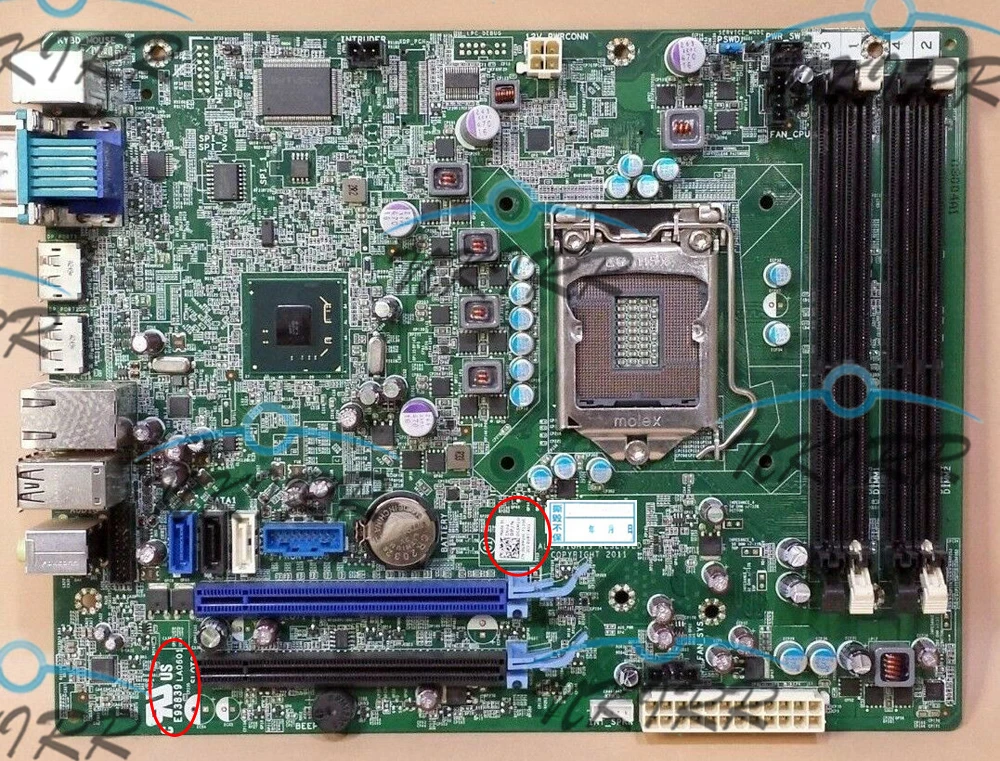 Материнская плата E93839 LA0601 GXM1W WR7PY 51FJ8 F3KHR 0GXM1W 0WR7PY 051FJ8 0F3KHR DDR3 Q77 для DELL Optiplex 7010 SFF 9010