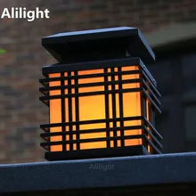 Водонепроницаемый Наружное освещение газабо фонарь на капитель колонны E27 Сад двор виллы Наружное освещение колонна забора свет ландшафтное освещение