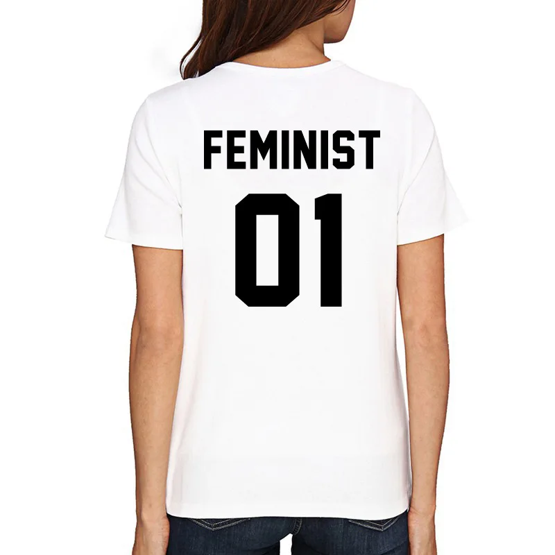 Дропшиппинг Feminist 01 рубашка Феминистская футболка повседневные топы с короткими