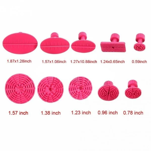  45Pcs/Set Metal Pdr Dent Lifter-Glue Puller Tab 20W Glue Machine Hail Removal Paintless Car Dent Re