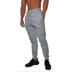 Новый Для мужчин; повседневные штаны Slim Fit Urban прямой крой брючин Jogger карандаш Cargo узкие брюки
