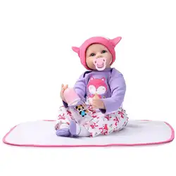 Реалистичная Имитация тела Reborn кукла для младенцев с соской бутылочки для кормления носки подушка для шляпки подарок на день рождения