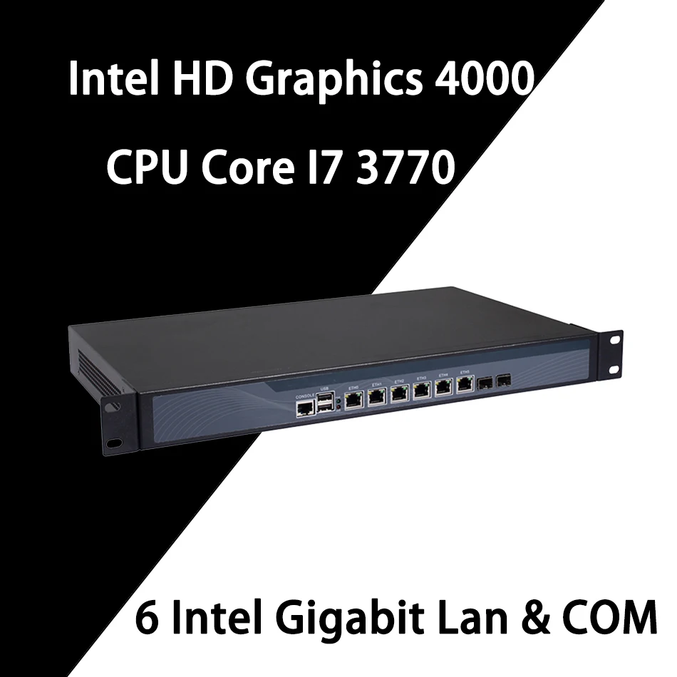 Сетевой маршрутизатор для сетевой безопасности Mikrotik Pfsense VPN ПК Intel Core I7 3770 [HUNSN SA11R]