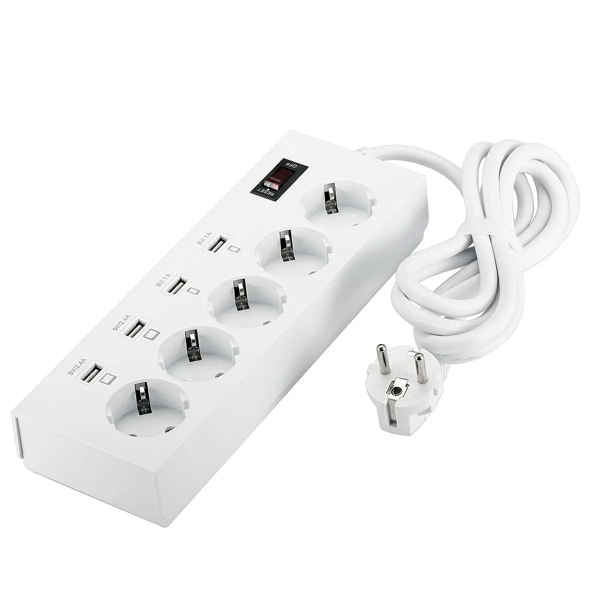 LEORY 5 выход 4 USB розетки EU полоса быстрое зарядное устройство с интеллектуальными