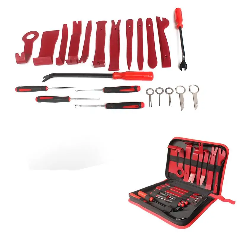 22pcs/Set Car Radio Installer Pry Removal Panel Interior Door Clip Trim Molding Dashboard Removal Tool Car Repair Tools Kit