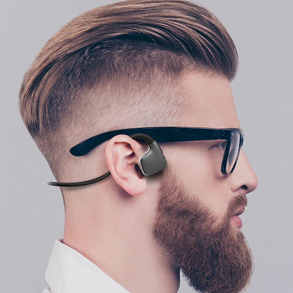R9 Smart Bone Conduction Bluetooth 5.0 Headphone Wireless Stereo Headset Sports Neckband Earphone For Iphone Xiaomi Huawei Phone