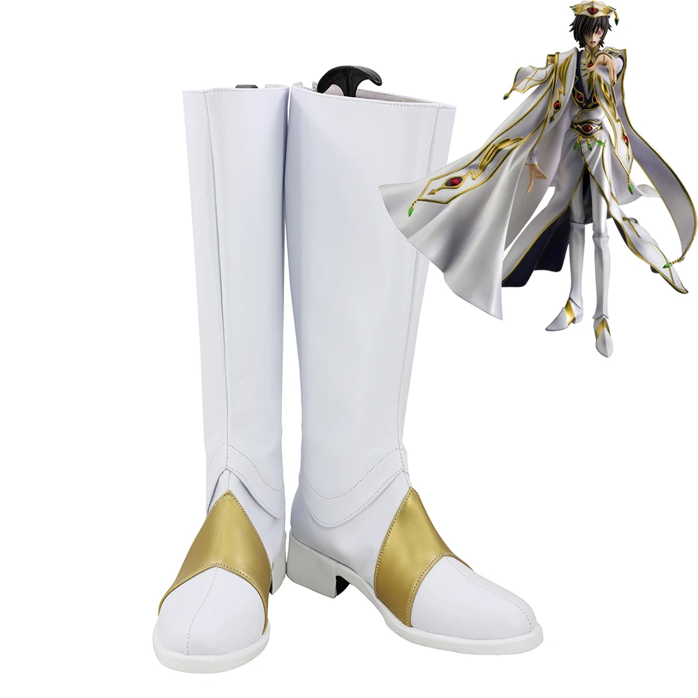 Code Geass Lelouch Восстания R2 император Lelouch Lamperouge Косплэй обувь Мужские ботинки