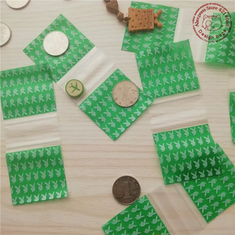 2020 Mini Ziplock Baggies 50 100pcs Play boy Bunny Zip Reclosed Bags