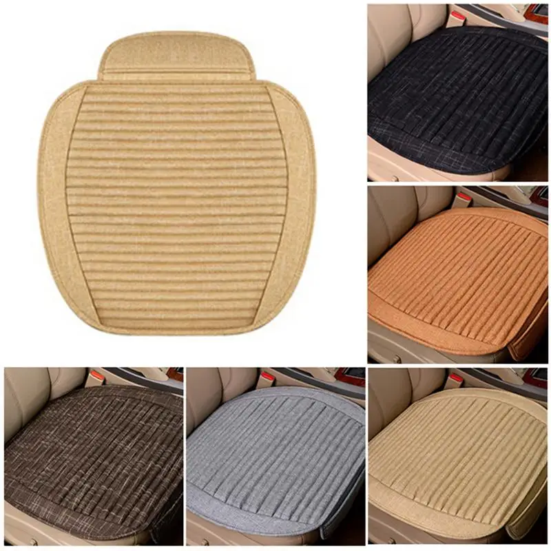 

New Winter Car Cushion Non-slip Particle Silicone Without Backrest Environmentally Friendly Comfortable Flax Lavender Household