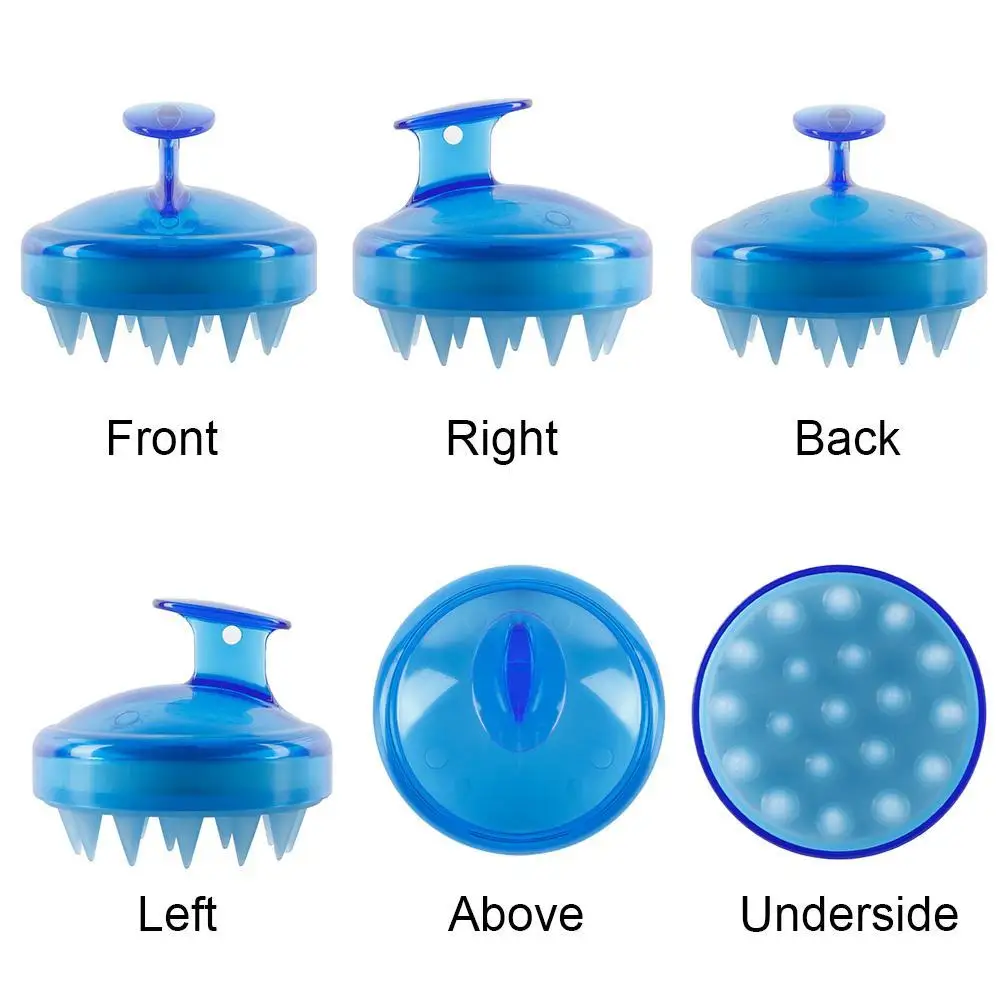 1 шт. мягкая щетка для мытья волос шампунь с силиконом Расческа с широкими зубчиками головы тела головы Массажная щетка силикон шампунь для спа-процедур волос