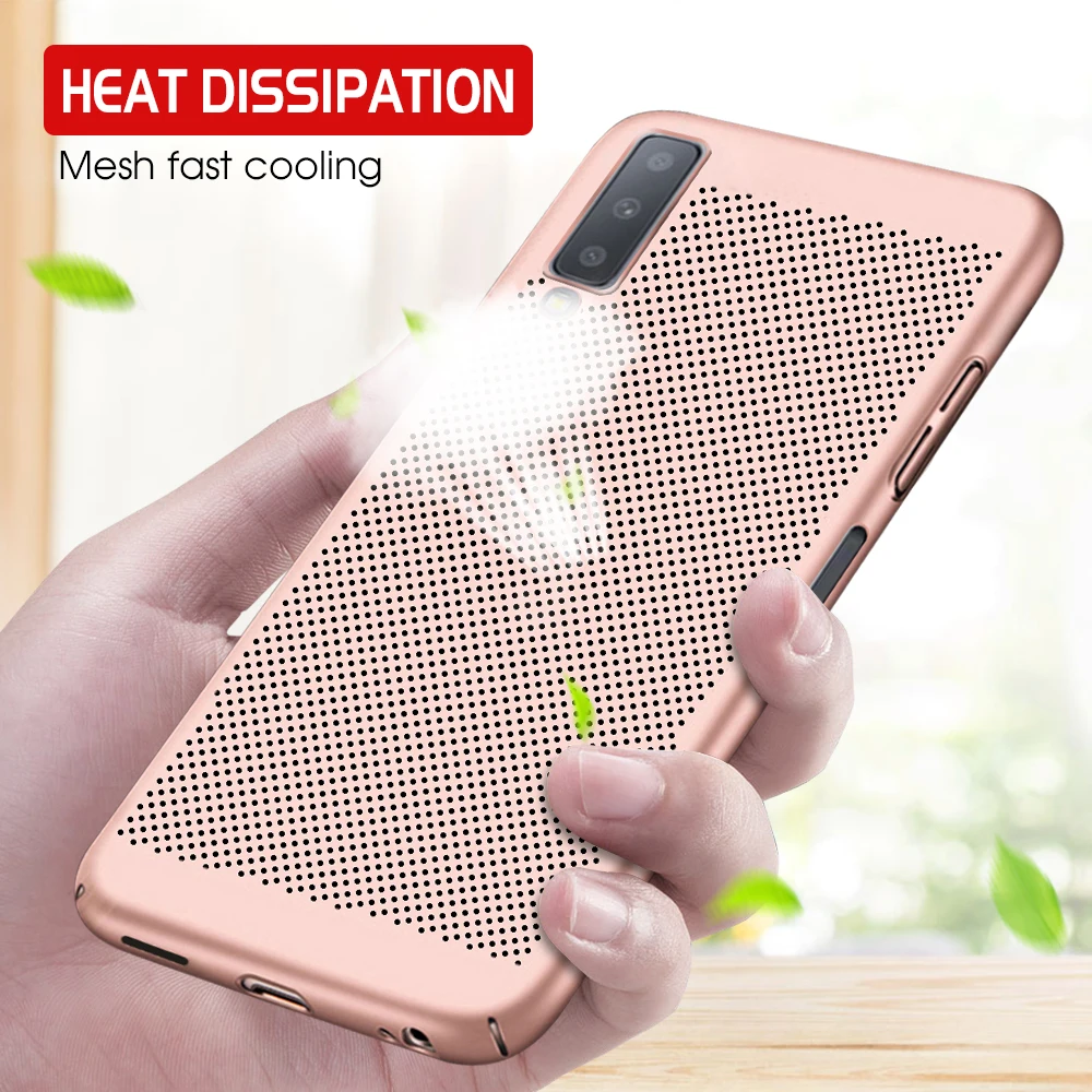 

COOL Case For Samsung A20 E A70 A50 A40 A30 M30 M10 M20 Coque on Galaxy S10 Plus S10E A7 A8 A6 2018 S9 S8 Heat Dissipation Cover
