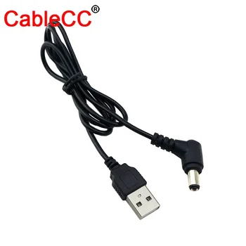 

CYDZ 10pcs/lot Right Angled 90 Degree 5.5 x 2.5mm DC 5V Power Plug to USB 2.0 A Type Male Connector Charge Cable 80cm