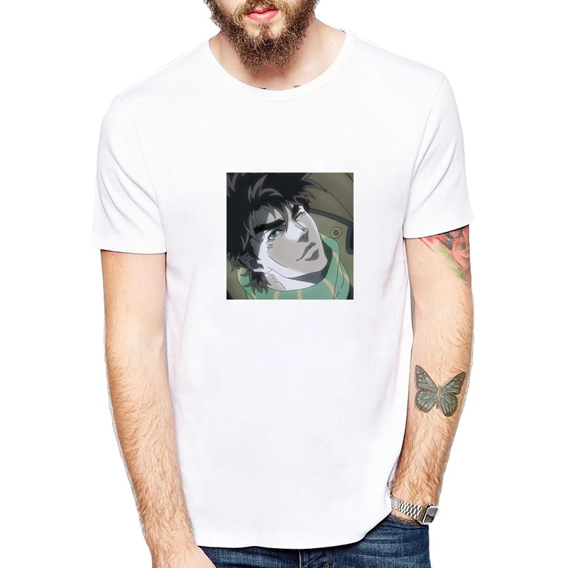 

JoJo Bizarre Adventure T Shirt Men Creative Design Manga Anime T-shirt Cool Novelty Funny Style Tshirt Men O Neck Fashion Tee