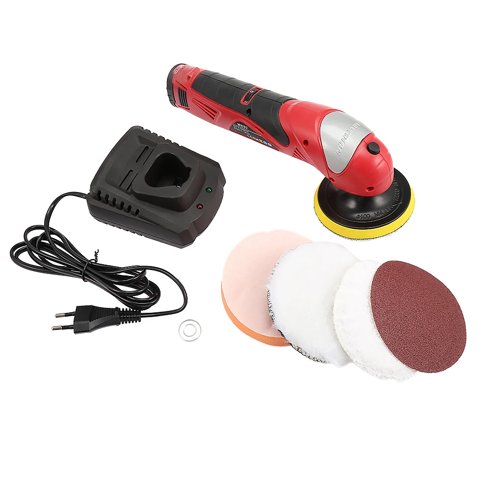 

EU Cordless Electric Polishing Machine Adjustable Speed Car Polisher Sanding Waxing Grinding Machine Automobile Furniture Tool