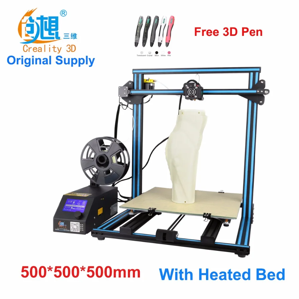 Creality CR-10-Max large printing size DIY desktop 3D printer 500*500*500 mm printing size multi-type filament with heated bed Creality CR-10-Max large printing size DIY desktop 3D printer 500*500*500 mm printing size multi-type filament with heated bed
