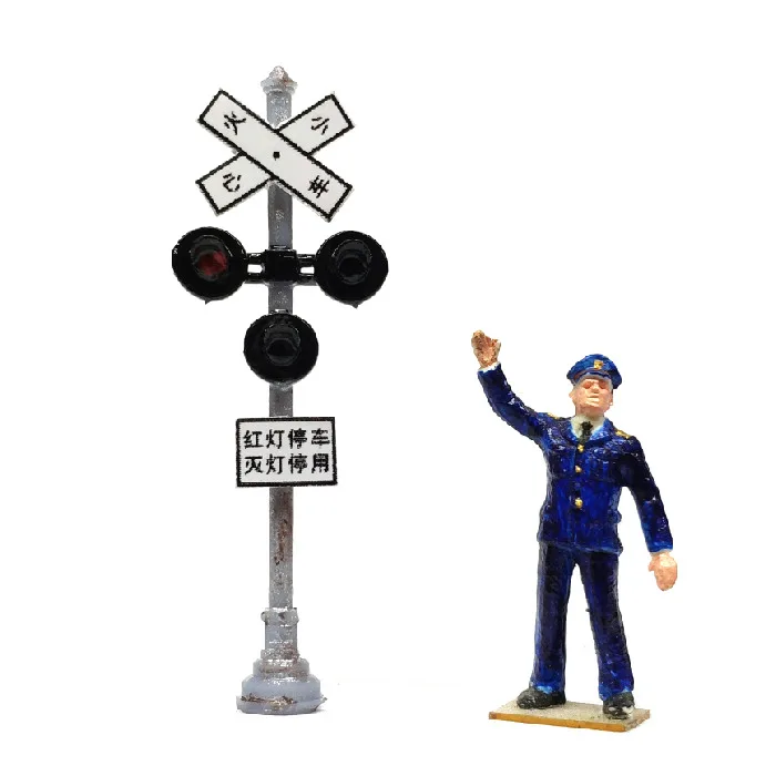 

Excellent Sand Table Train Model Scene Collocation 1 87 Railway Level Crossing Signal Lamp Toys Model Train Build