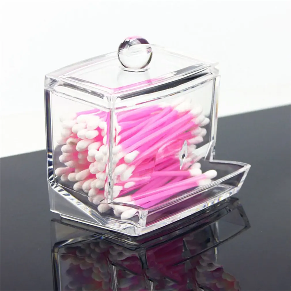 

Acrylic Makeup Brush Holder Organizer Square Cosmetic Storage Containers
