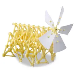 FBIL-Wind power Puzzle Сборка Diy Модель Строительный комплект ходунки Защита окружающей среды развивающие игрушки детские подарки