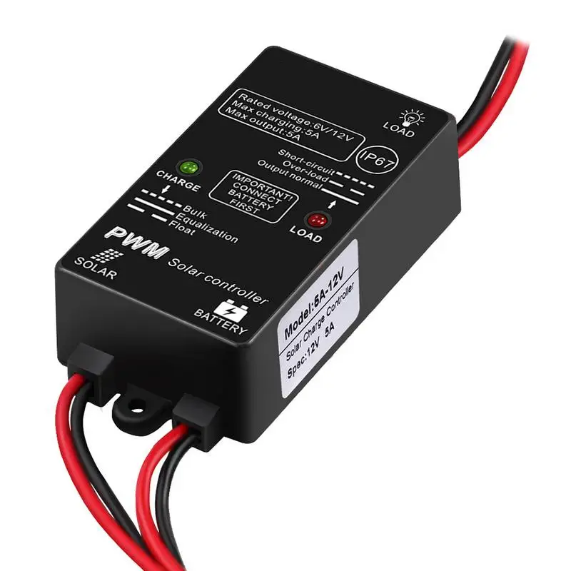 

IP67 Waterproof 5A Solar Charge Controller Panel for Leadacid Battery Charging Discharging Control Small Power System