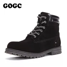 GOGC Genuine Leather Ankle Boots Large Size Women Winter High Boots Warm Lace up Ankle Boots for Women Winter Boots Women G9824