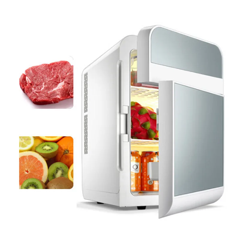 ^*Best Offers 20L Car Refrigerator Portable Cooler Mini Fridge Double Door Car Refrigerator Travel Cooler Outdoor Car Fridge Camping Fridge
