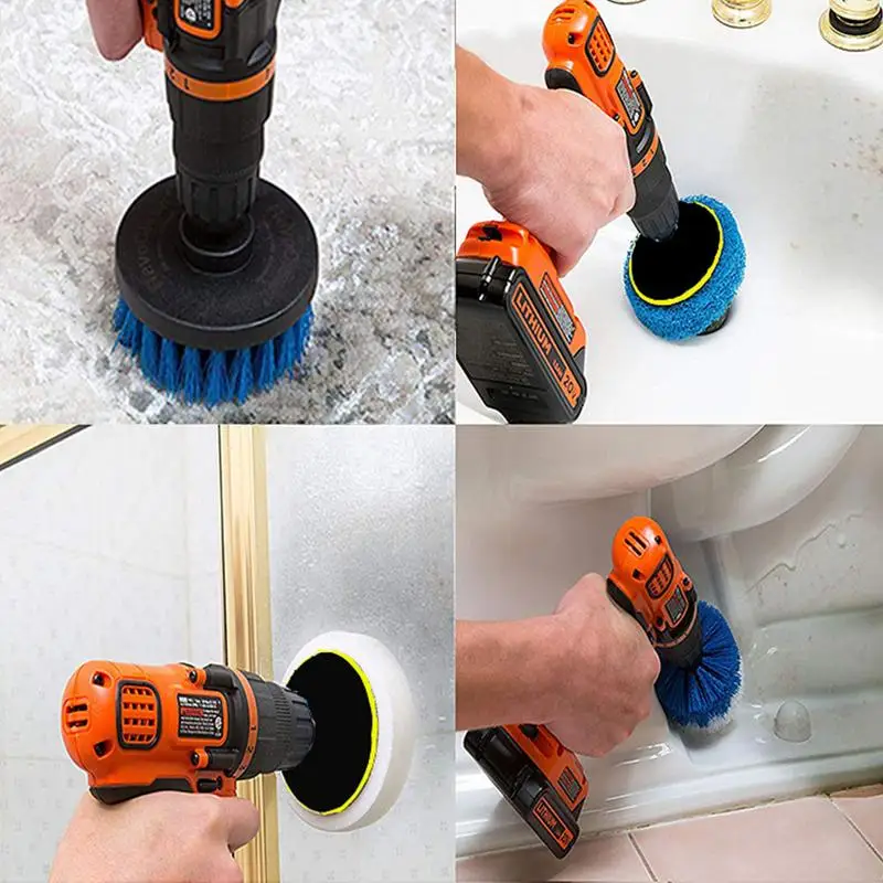 4 шт. нейлоновая щетка для дрели Drillbrush| |