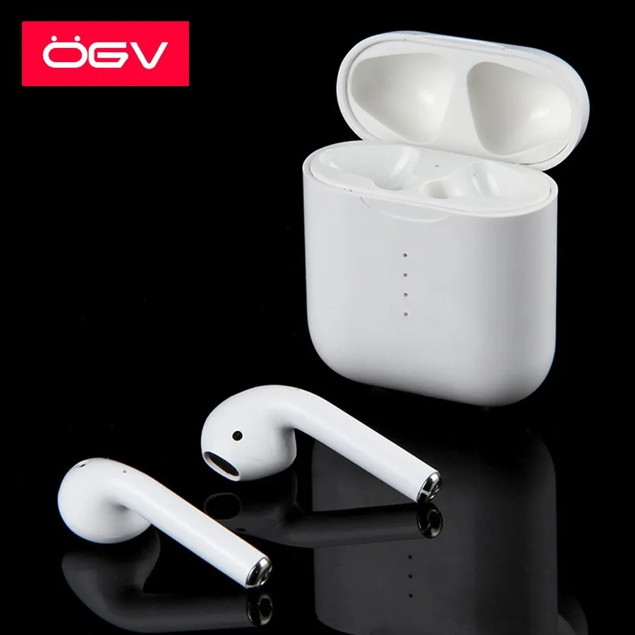 

OGV i10 TWS Double Mini Airpod Wireless Bluetooth touch Earphone Earbuds With Charging Box Mic for Samsung Android Xiaomi i7s