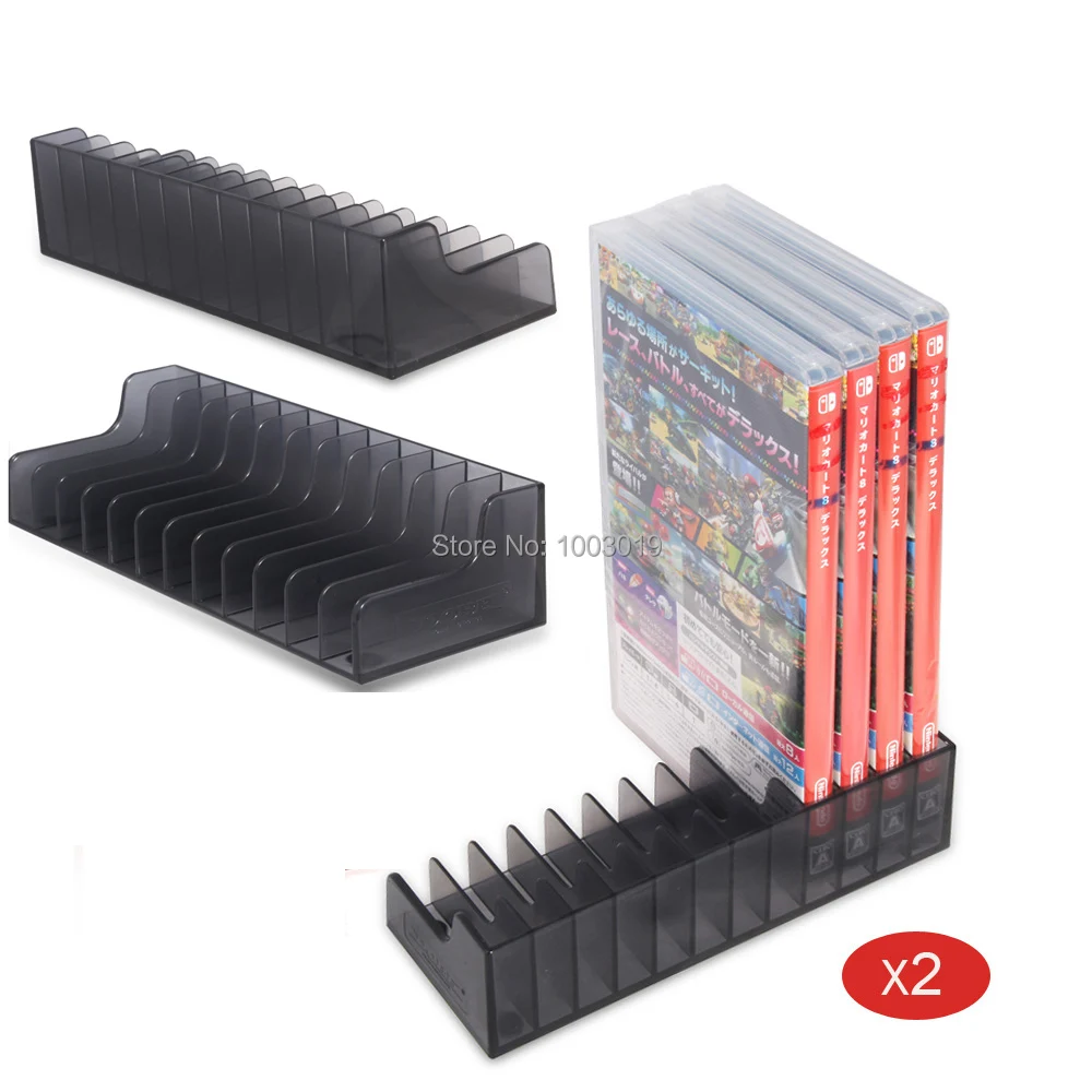 

2pcs/lot Game Card Box Storage Stand CD Disk Holder Support For Nintendo Nintend Switch NS For 24pcs CD Card Slots Holders