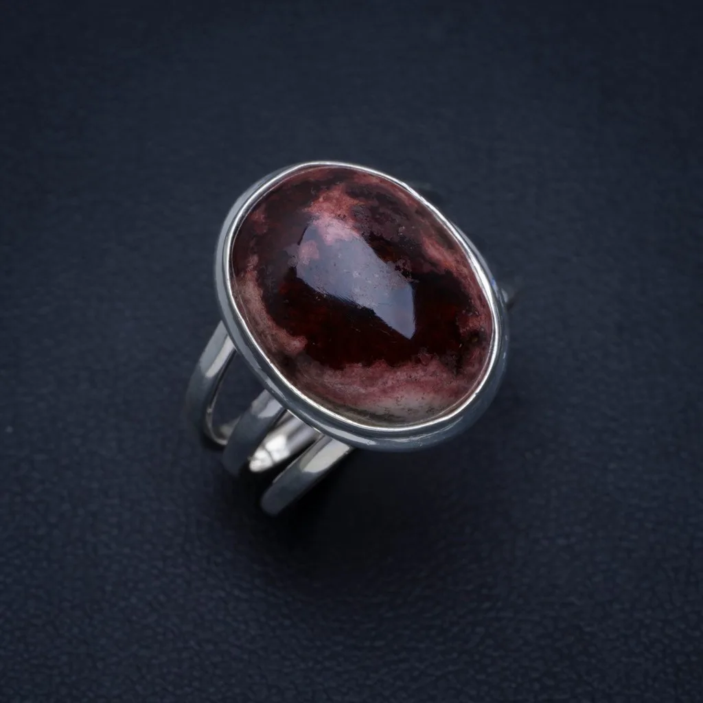

Natural Mexican Opal Handmade Unique 925 Sterling Silver Ring 7.75 A3912
